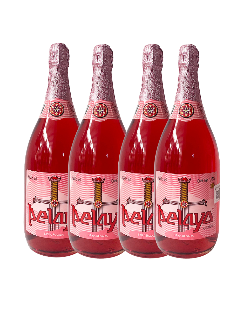 Four Pack Sidra Pelayo Rosada 1750 ml