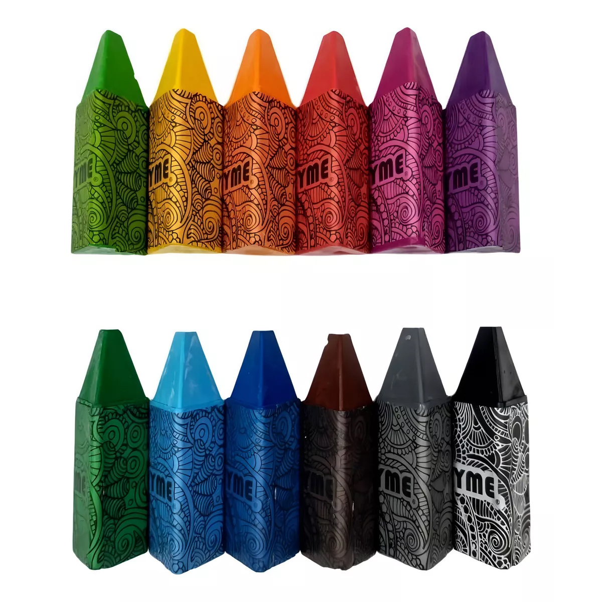 12 piezas Crayones triangulares de colores Mi primer Crayon