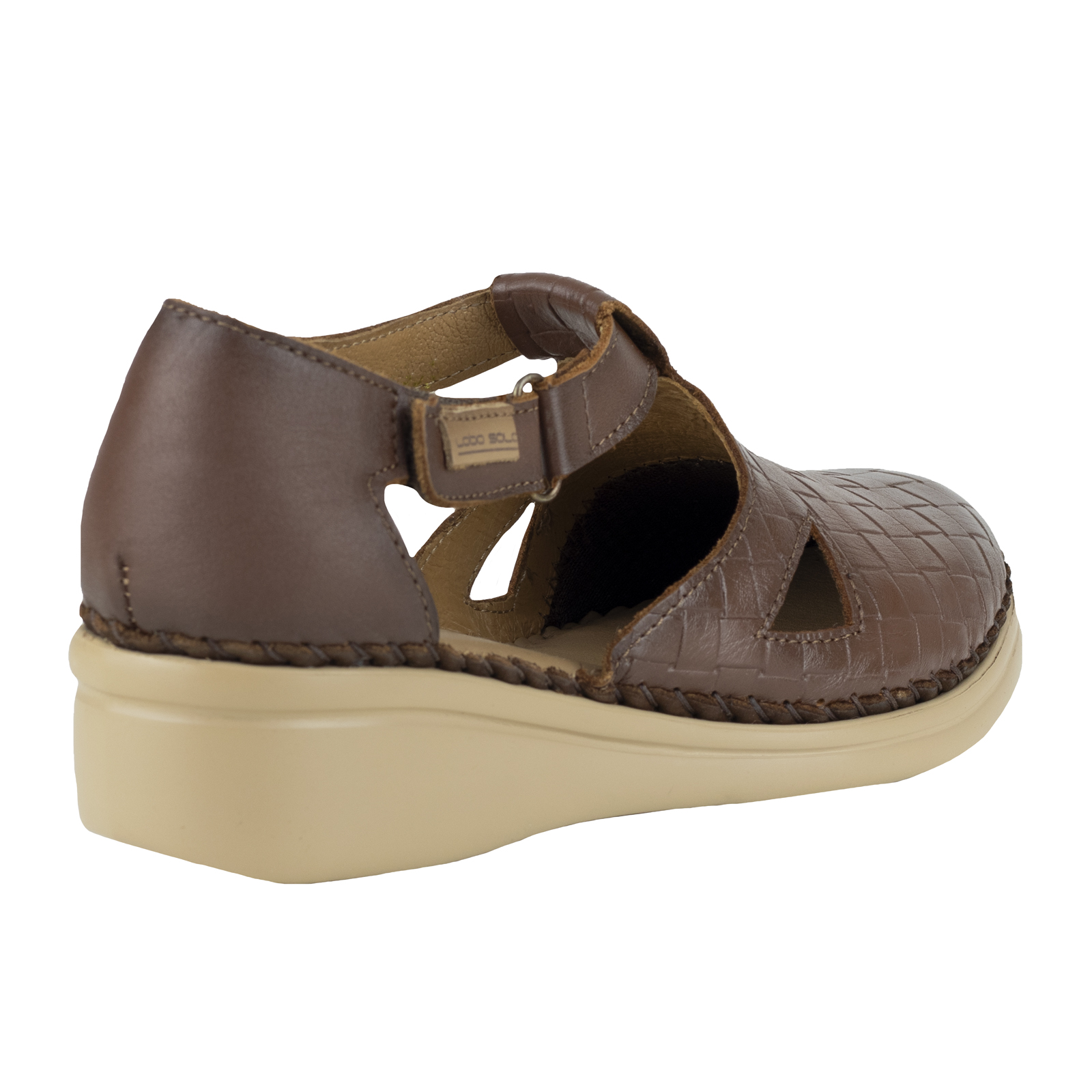 Zapatos Para Mujer Lobo Solo Aberturas 4729 Caoba Graneado