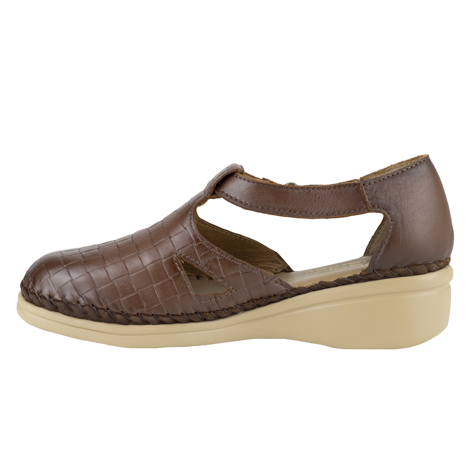 Zapatos Para Mujer Lobo Solo Aberturas 4729 Caoba Graneado