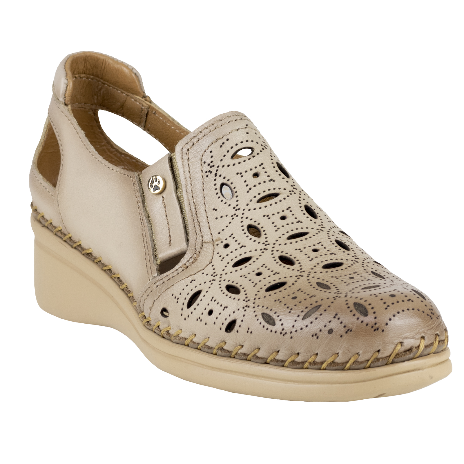 Zapato Mujer Con Tacón Lobo Solo Jessi Abiertos 4724 Arena