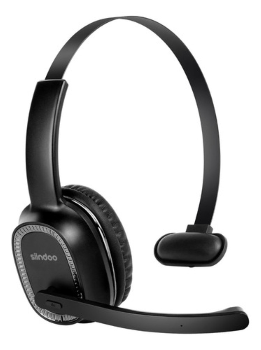 Audífonos De Diadema Manos Libres Bluetooth Tipo Call Center negro