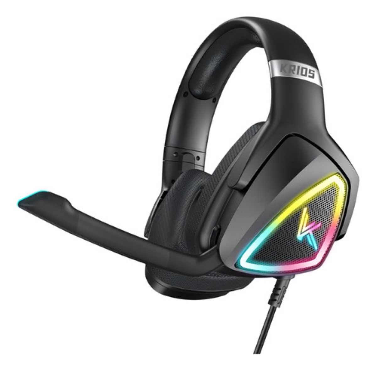 Audífonos Gamer KRIOS K7 Diadema, Negro
