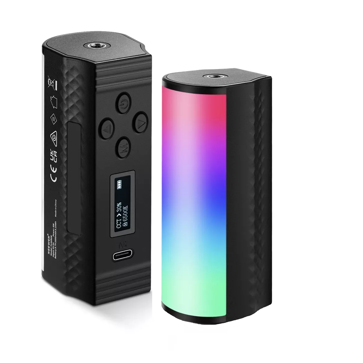  Barra de Luz Led de Mano Magnética 360° Todo RGB Mini LED 