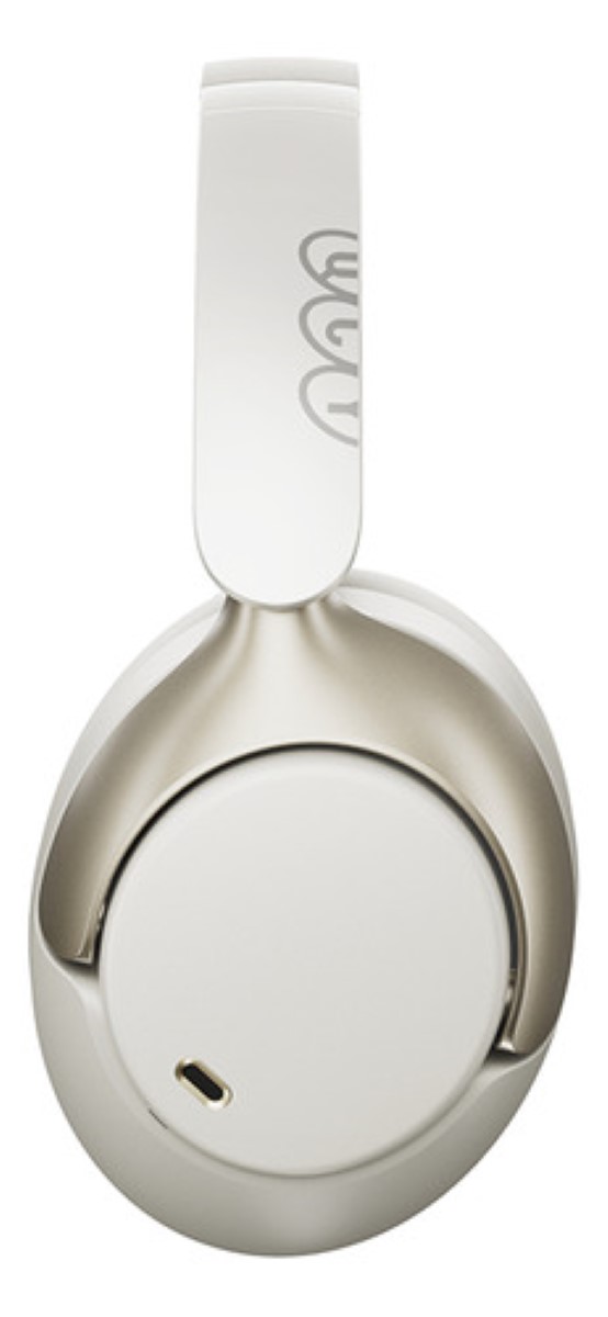 Audífonos Inalámbricos Qcy H3pro 50db Anc Gamer Diadema Wh blanco dorado