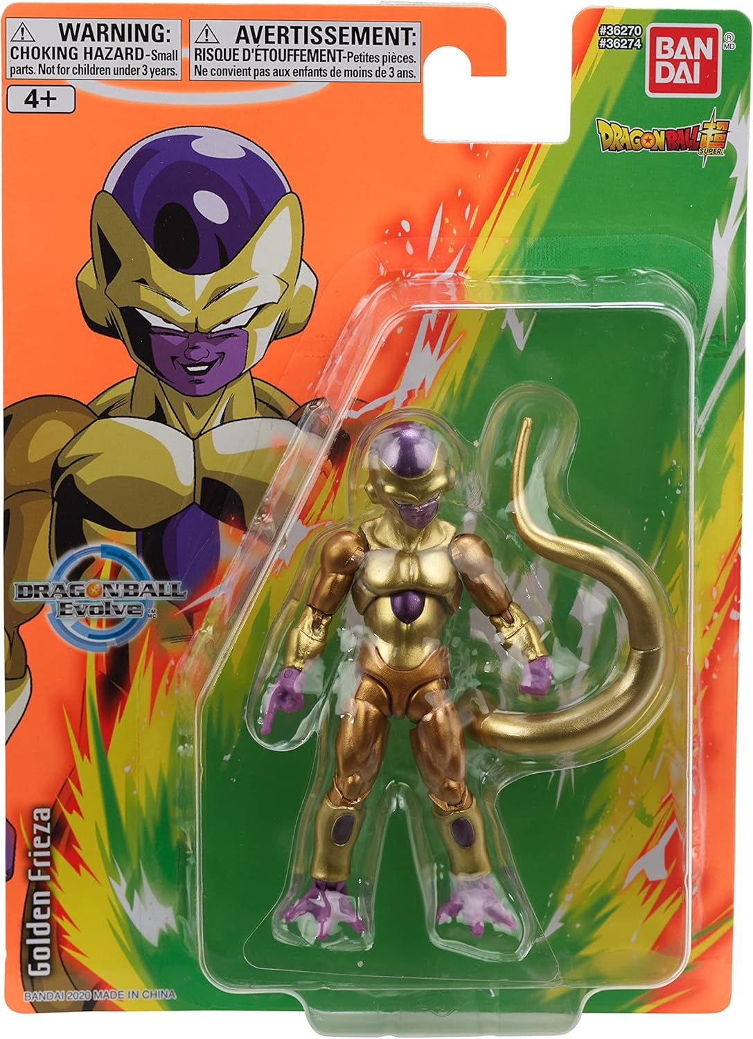 Golden Frieza Dragon Ball Evolve Figura Articulada de Acción de 5" Freezer Bandai