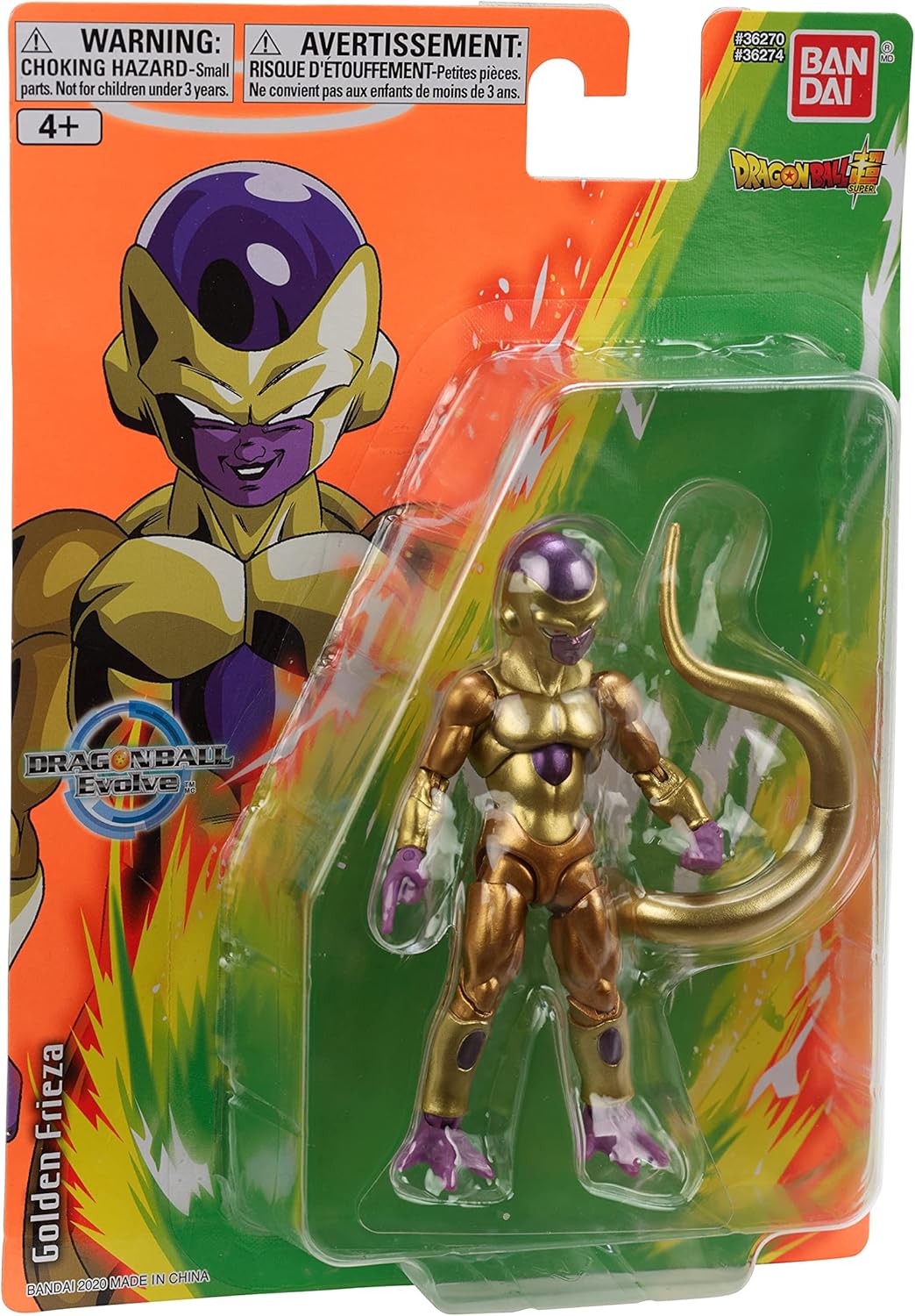 Golden Frieza Dragon Ball Evolve Figura Articulada de Acción de 5" Freezer Bandai
