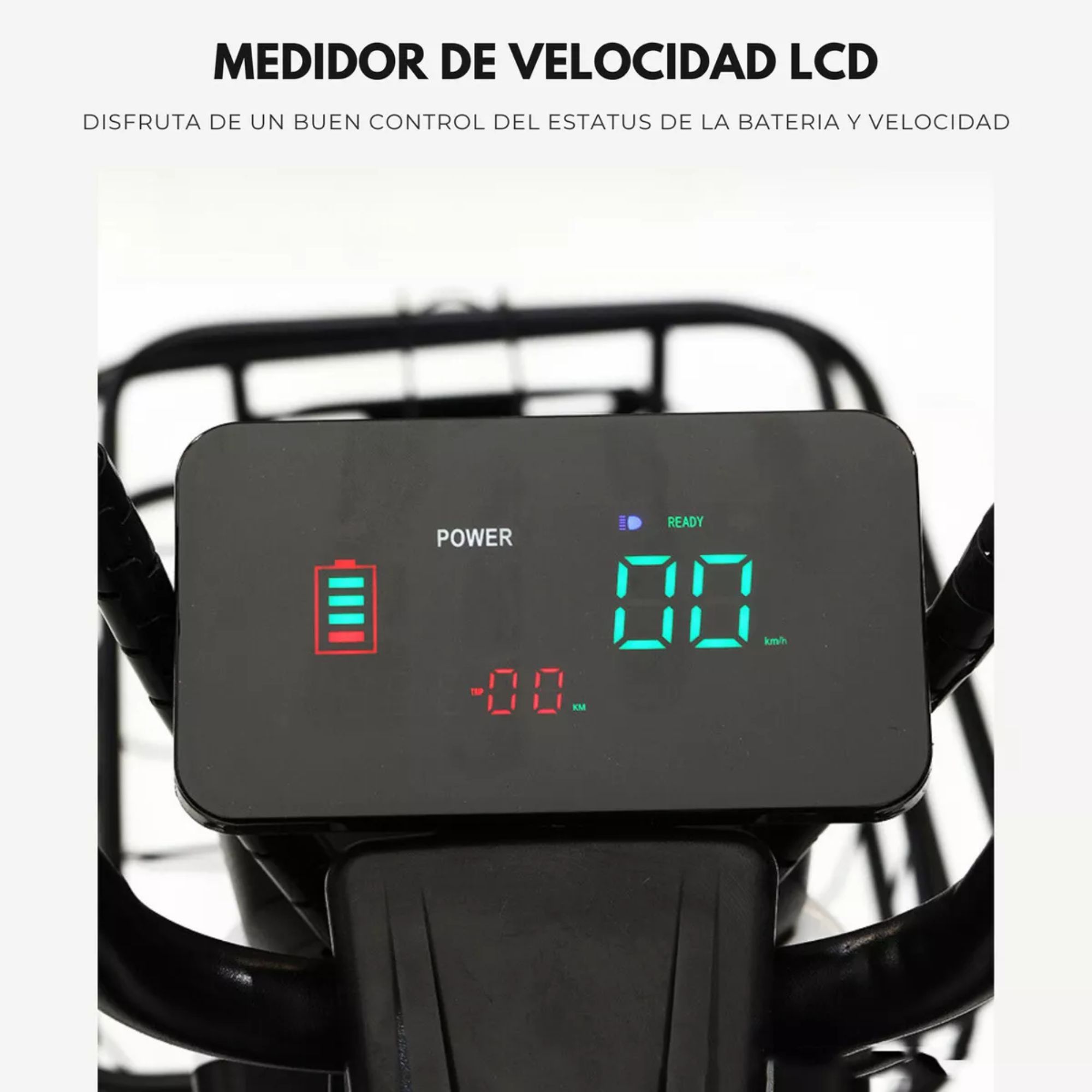 Moto Bicicleta Electrica 1,000w 45km/h Recargable 2 Asientos Color Blanco