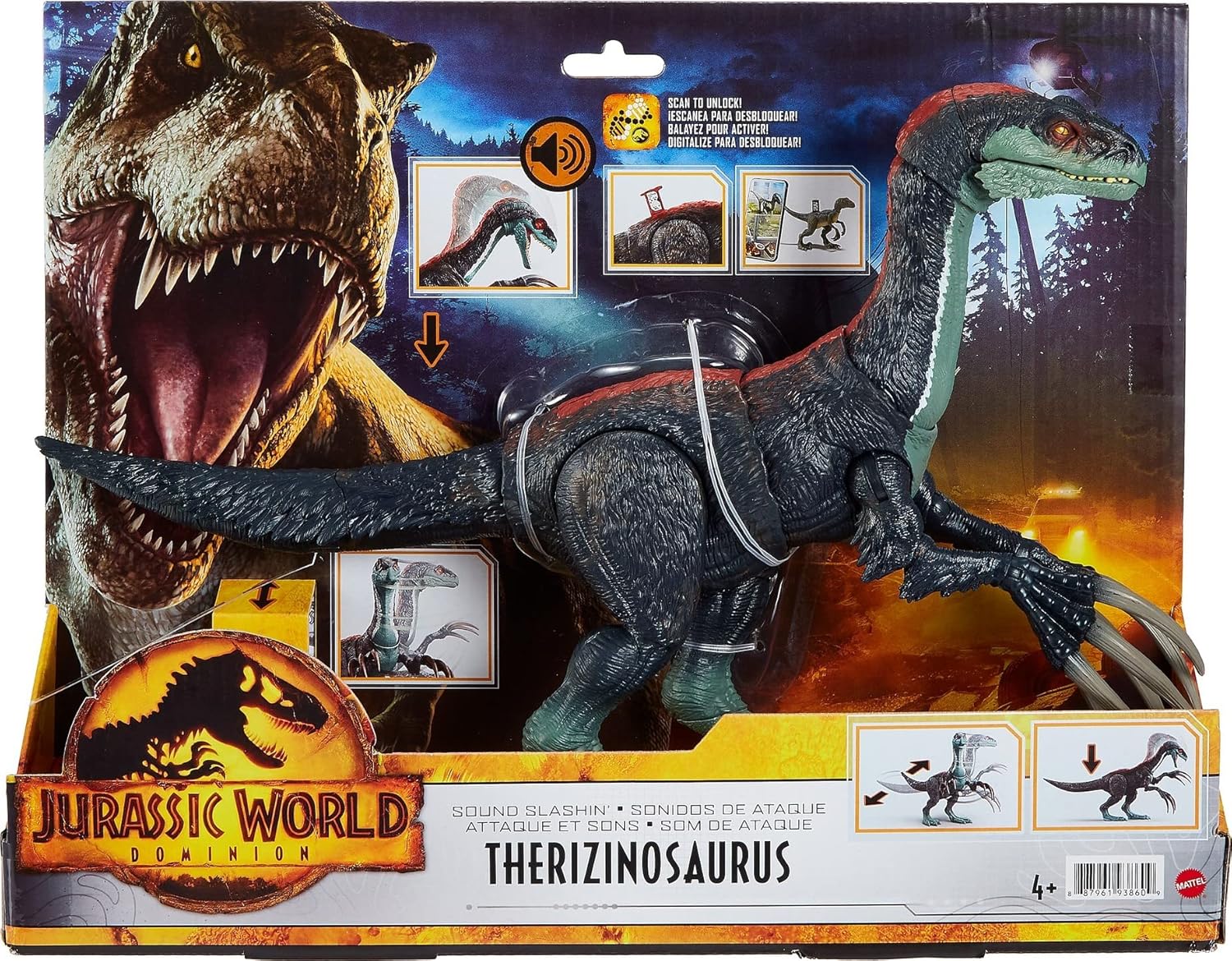 Therizinosaurus JURASSIC WORLD Dinosaurios MATTEL  JURASSIC Park