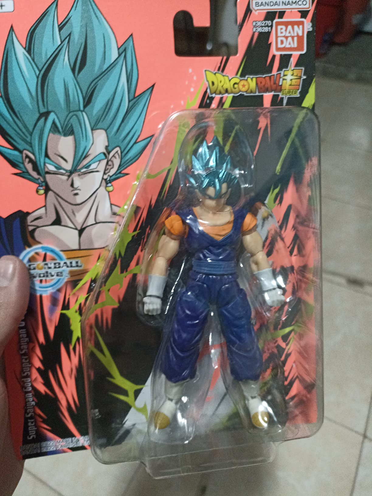 Super Saiyan VEGITO Blue Dragon Ball Evolve Bandai México Dragon Ball Figura articulada de acción de 5"