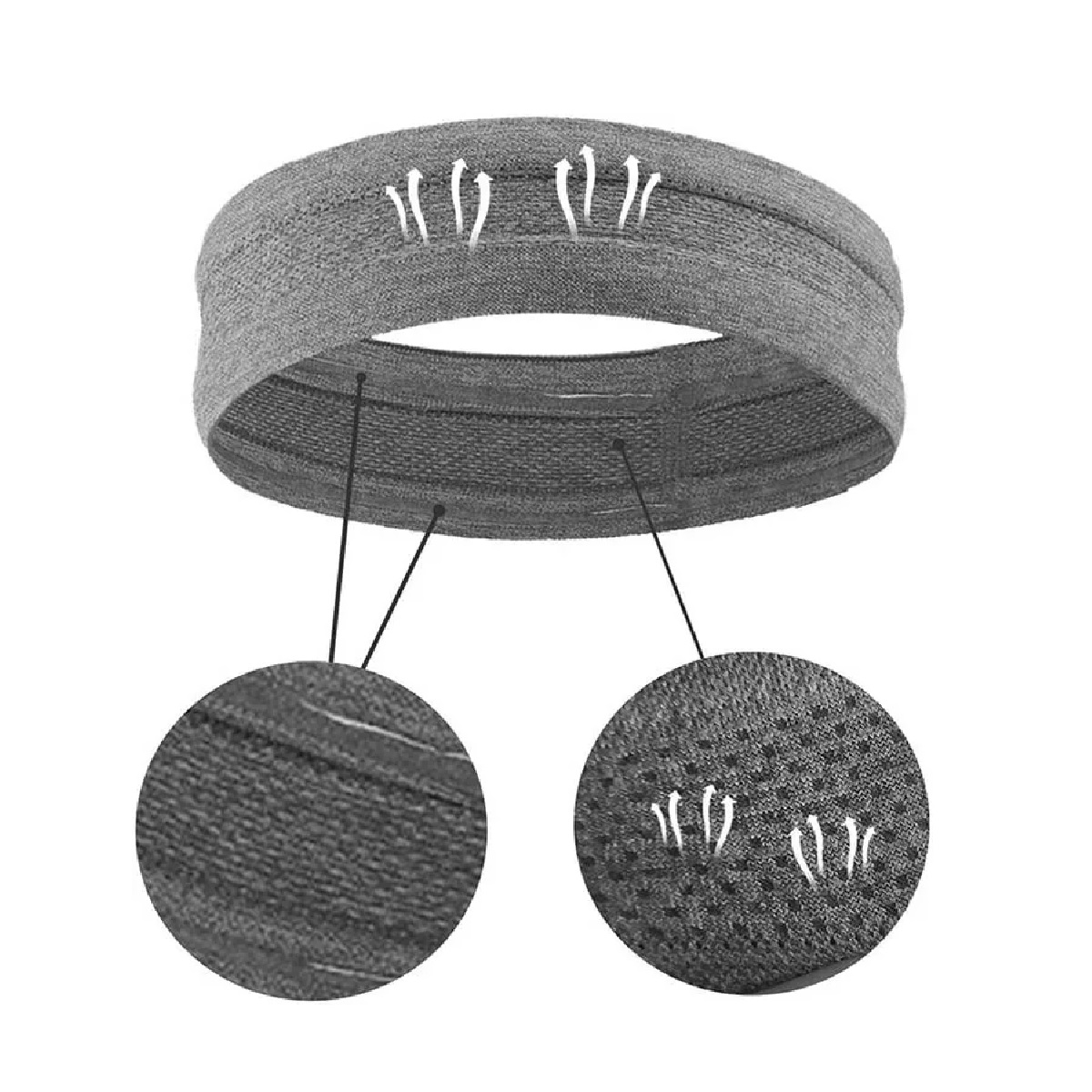  Kit 6 Pcs Cintas Deportivas Para El Pelo, Antisudor Y De Secado Rápido