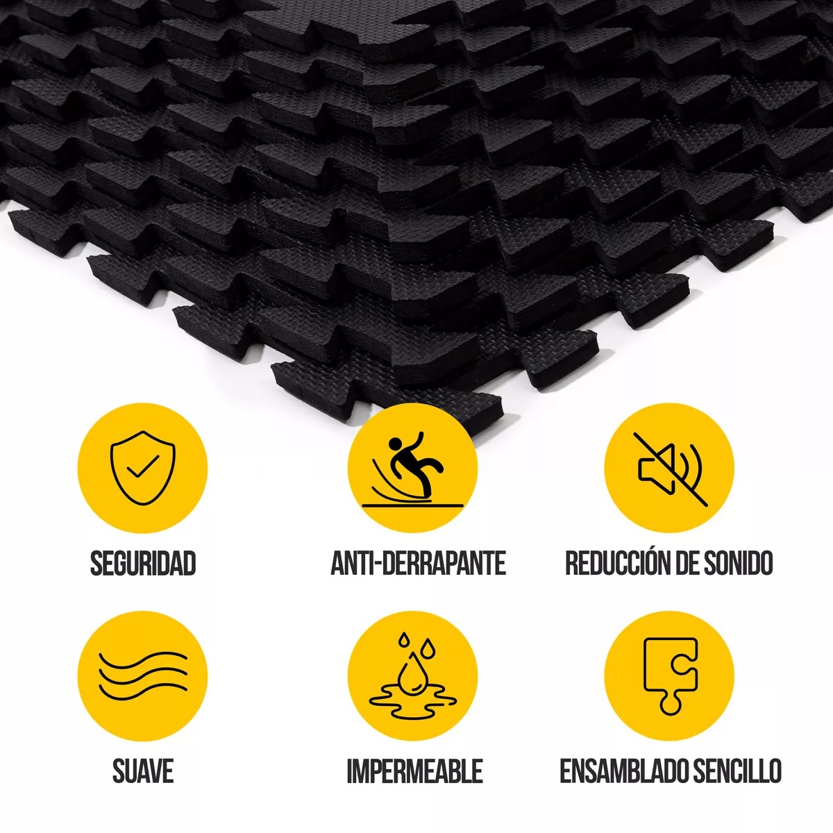Tapete Ejercicio Gym Tapete Pesas Crossfit Multiuso Resistente Durable 8 piezas
