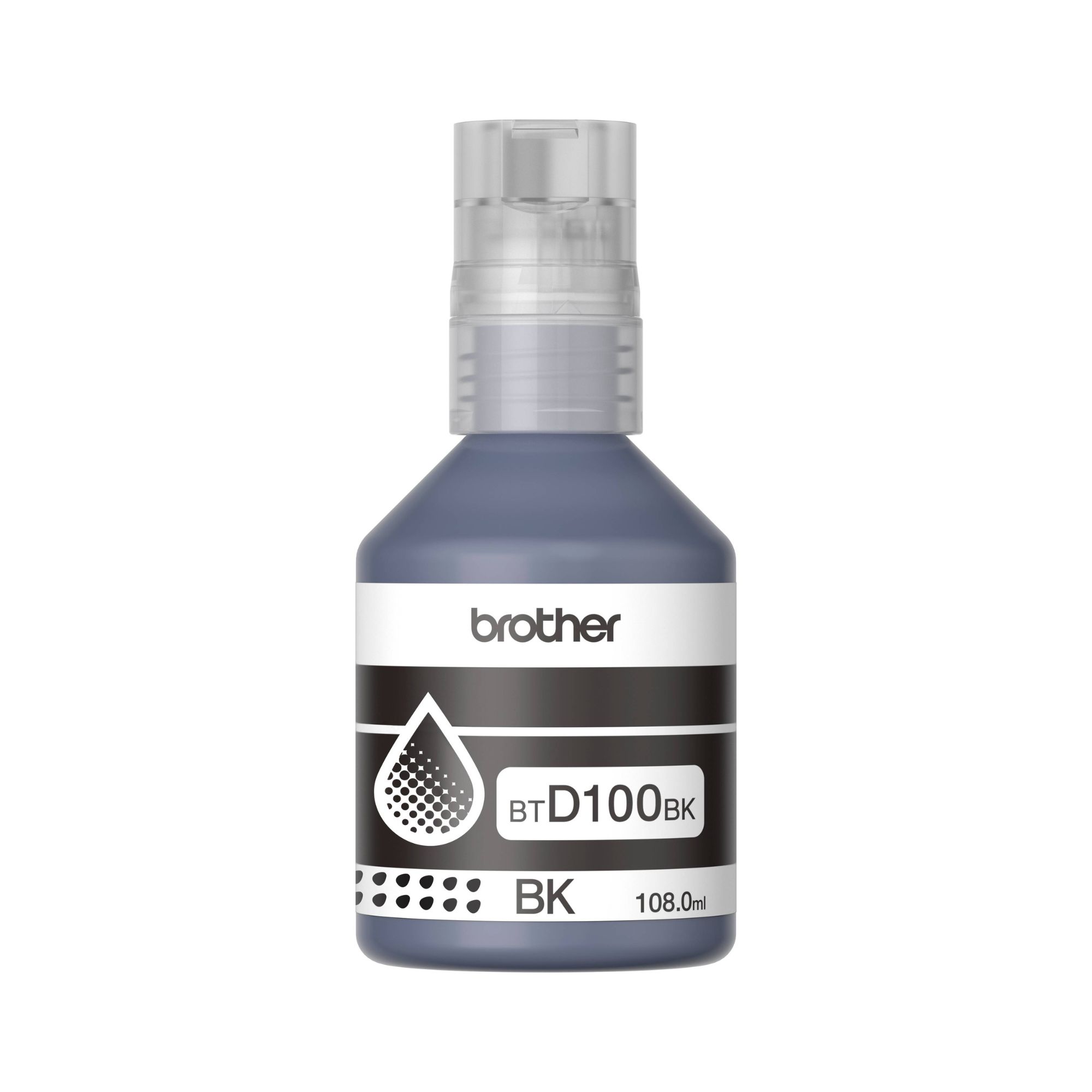 Botella de Tinta Brother BTD100 para 7,500 páginas, Negro