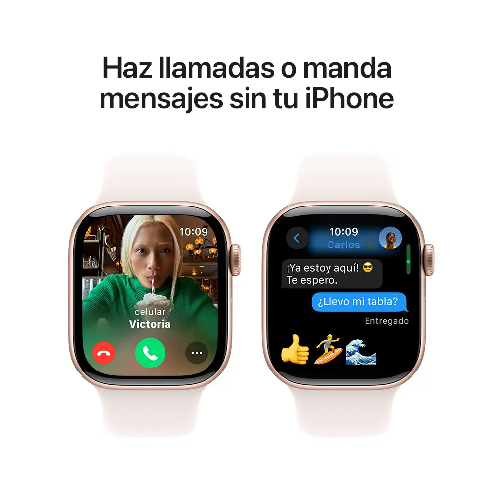 Apple Watch 10 GPS 42 MM Con Caja De Aluminio Oro Rosa Y Correa Deportiva Rosa Rubor S/M