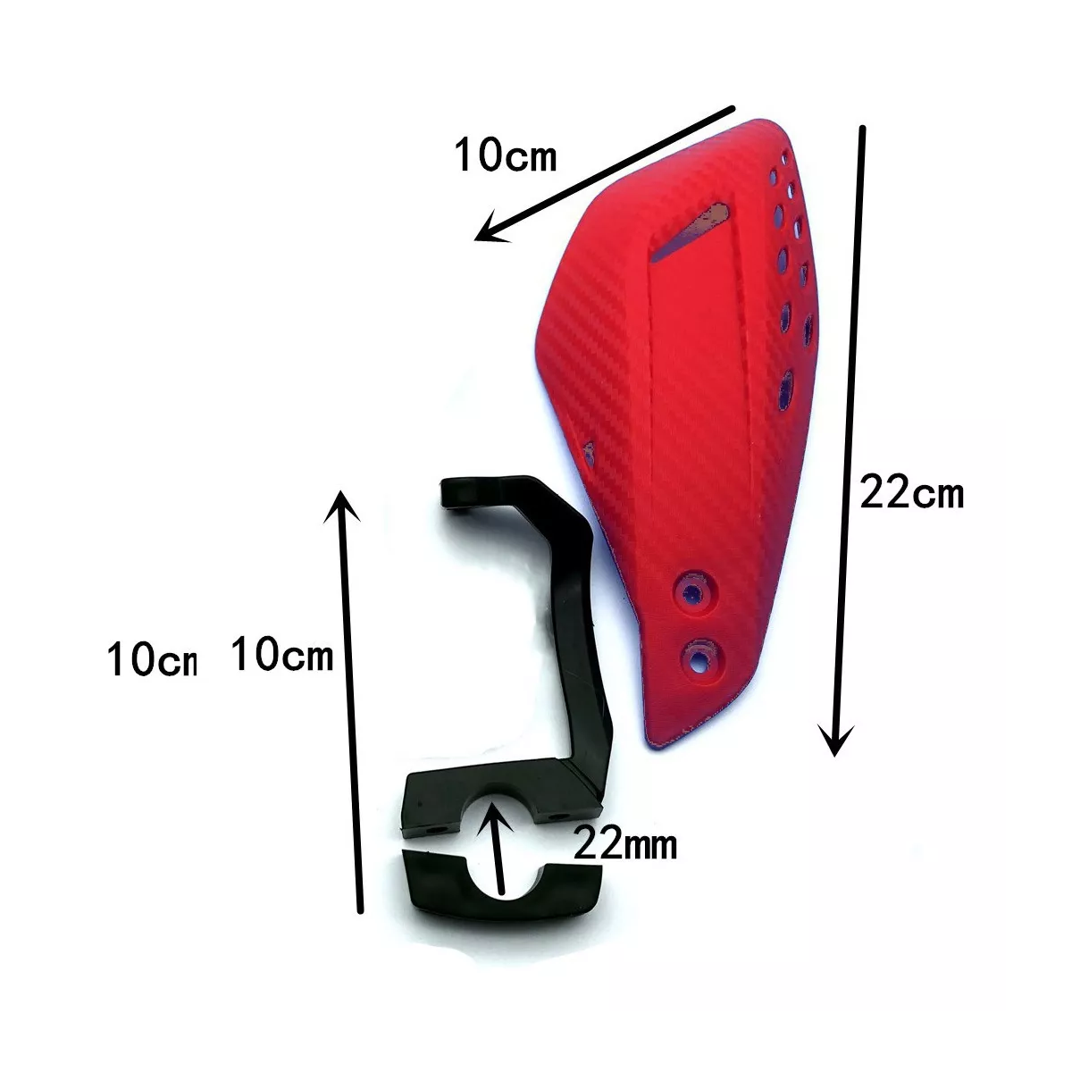 Cubre Puños Para Patinetes Motocross, Cuatrimotos, Rojo
