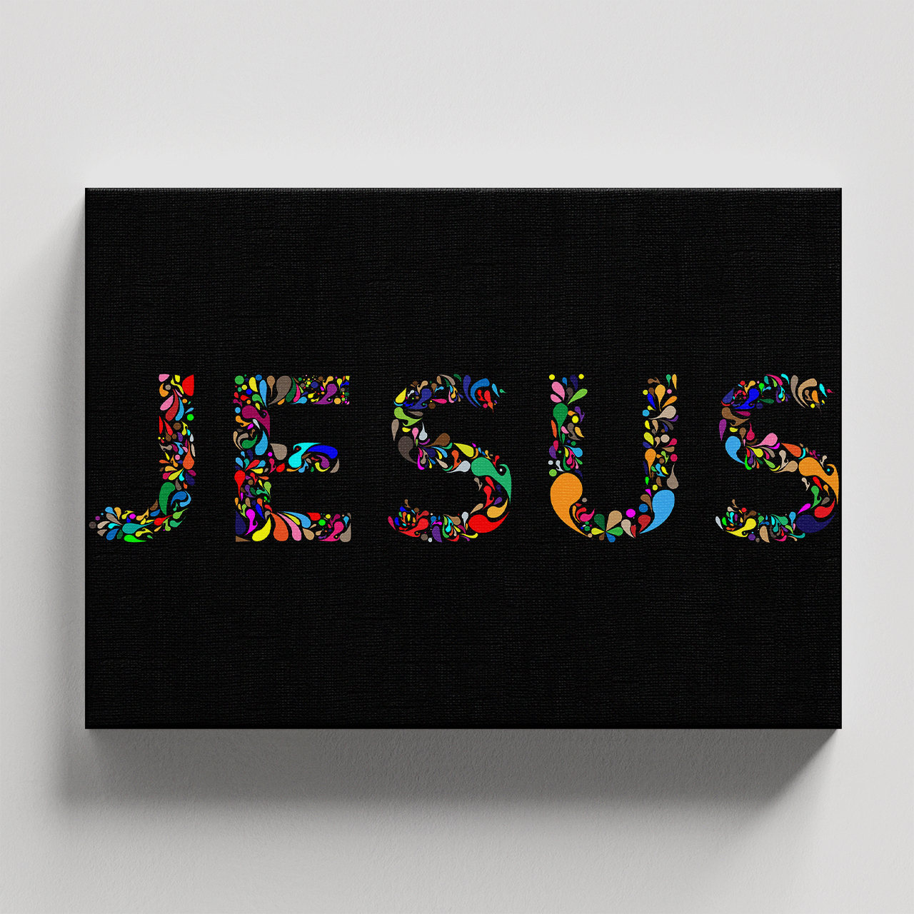 Cuadro Decorativo Religioso Jesús vitral 135 X 90