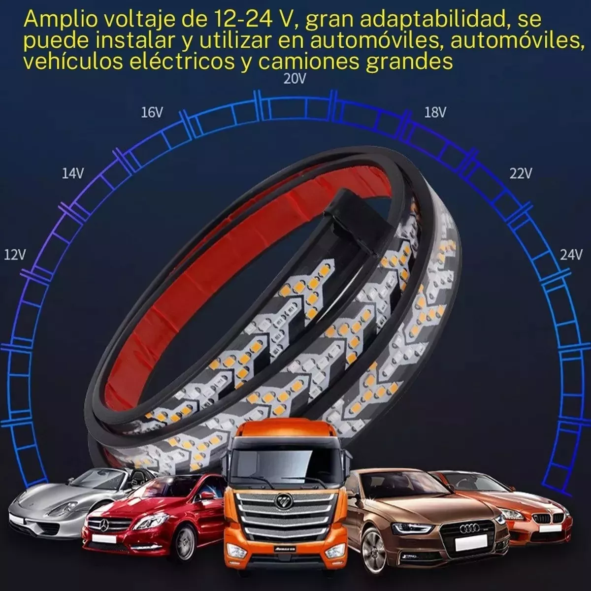 Tiras Led Secuencial Para Camioneta Y Coche Luses 120cm