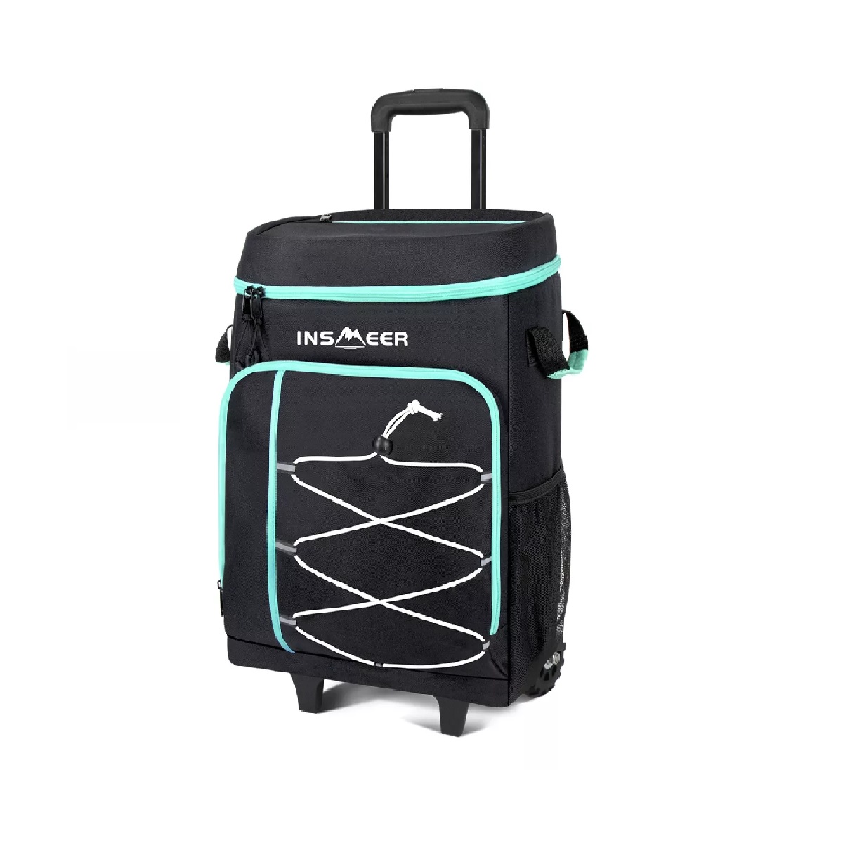 Hielera Con Ruedas Playa 75 Latas Bolsa Térmica Portatil Negro