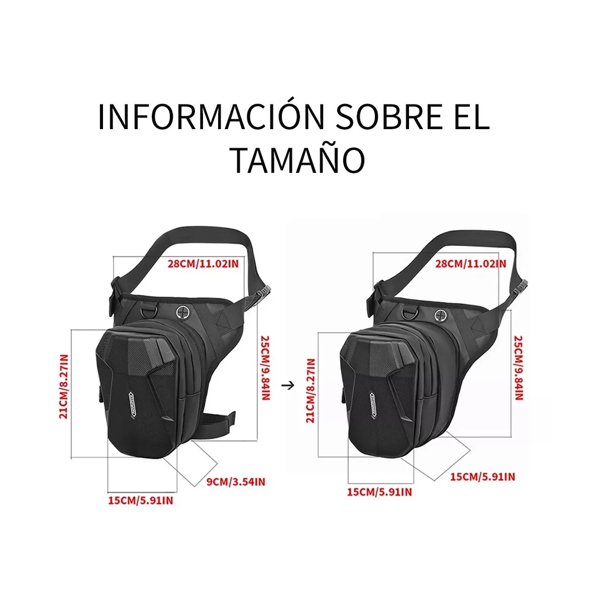 Bolsa De Pierna/cintura, Extensible Motocicleta Impermeable