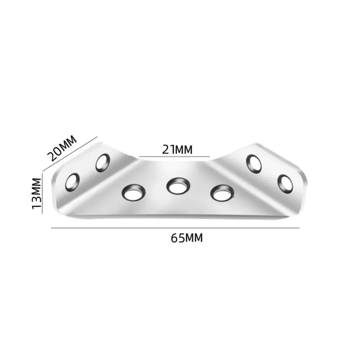 Conector Universal De Esquina Para Muebles De Acero Inoxidab 20 Pcs
