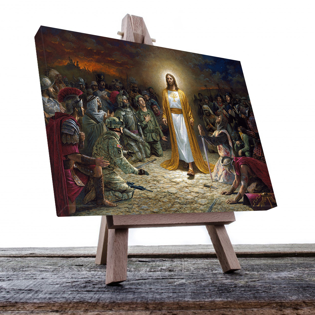 Cuadro Decorativo Religioso Jesús Enseñando Paz 120 X 80