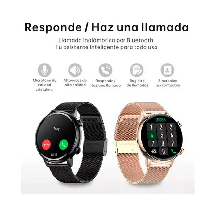 Smartwatch G-Tide Romance color Negro para Mujer