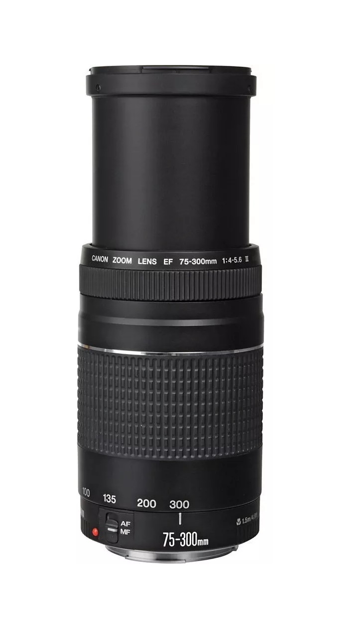Lente Canon Modelo EF 75-300mm f/4-5 1/2 III Telefoto Zoom