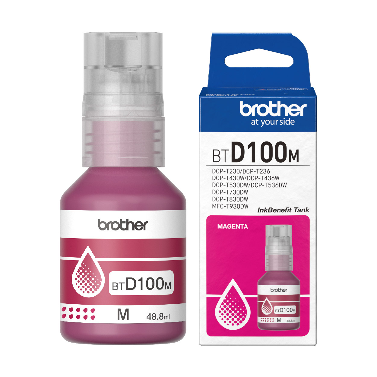 4 Pack – Botella de Tinta Brother BTD100