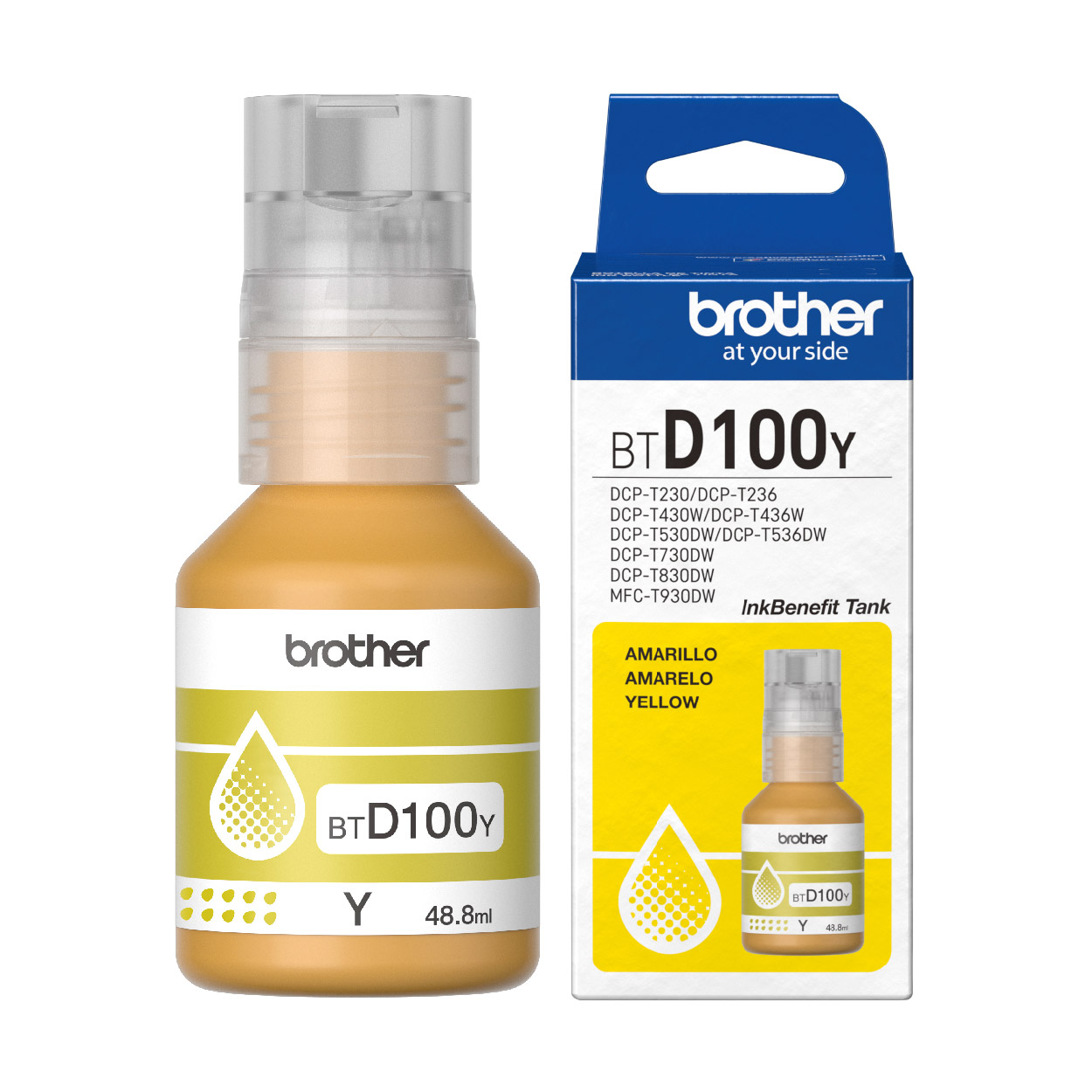 4 Pack – Botella de Tinta Brother BTD100