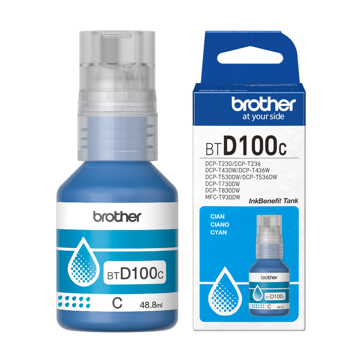 4 Pack – Botella de Tinta Brother BTD100