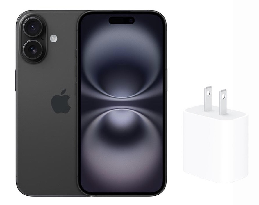 IPHONE 16 NEGRO NUEVO E-SIM 128 GB. CUBO CARGA RAPIDA REGALO. 