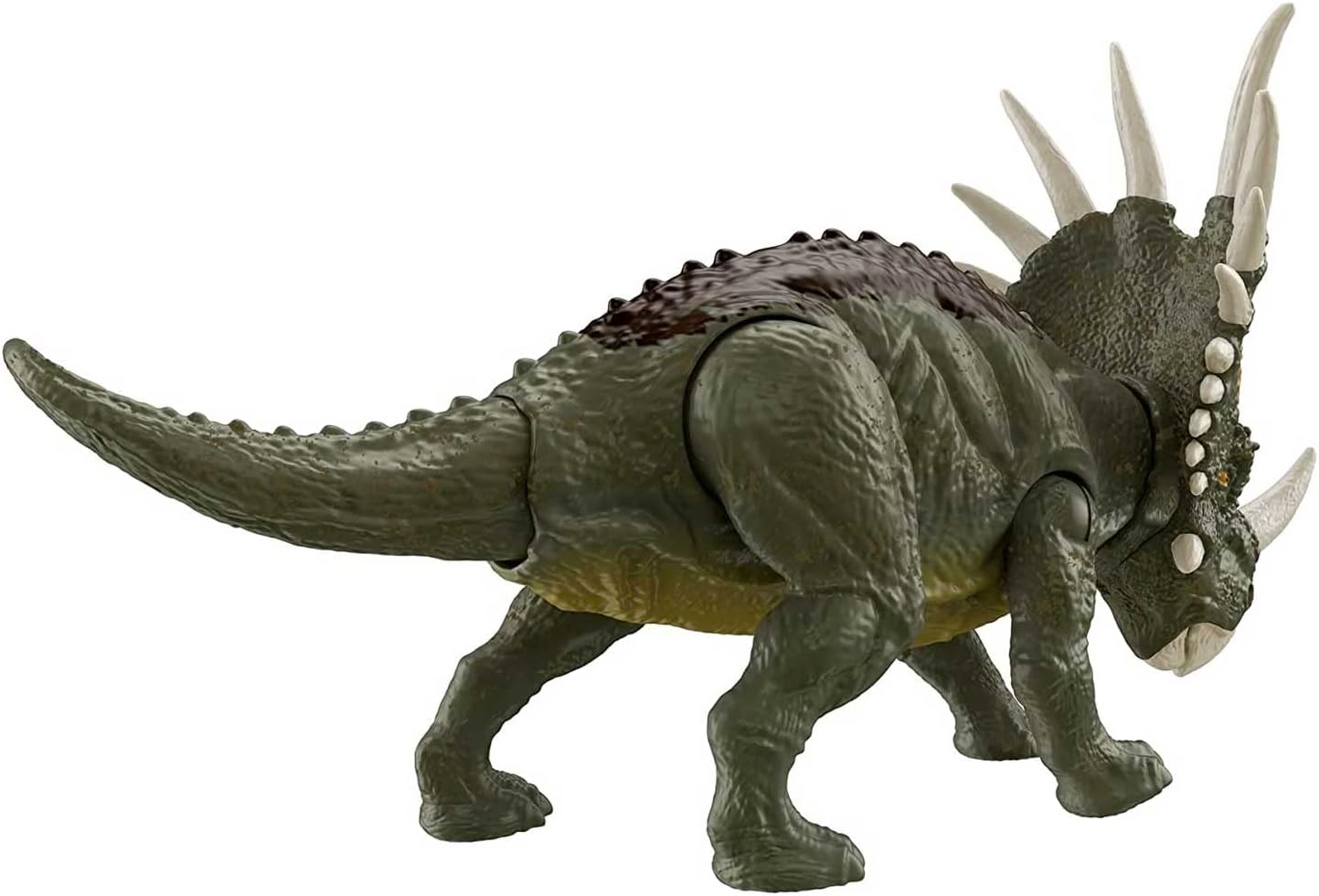 Styracosaurus Jurassic World Fierce Force Campo Cretácico Dinosaurio Strike Motion Figura de acción Mattel