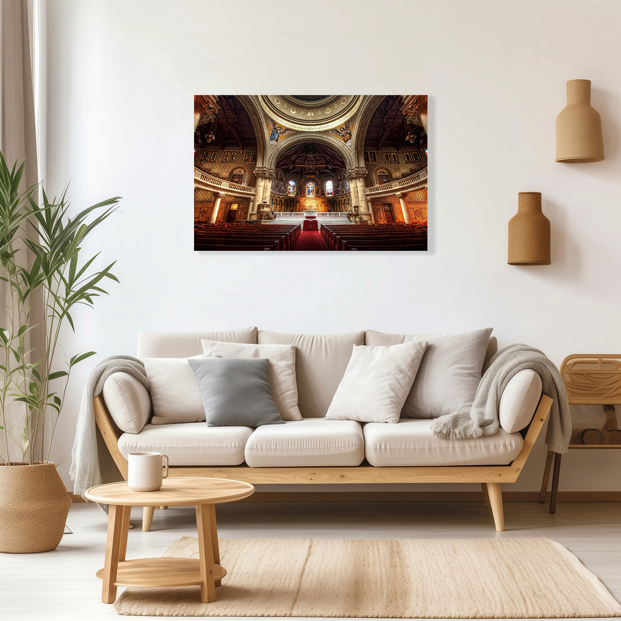 Cuadro Decorativo Religioso Iglesia Conmemorativa en Stanford University #2 90 X 60