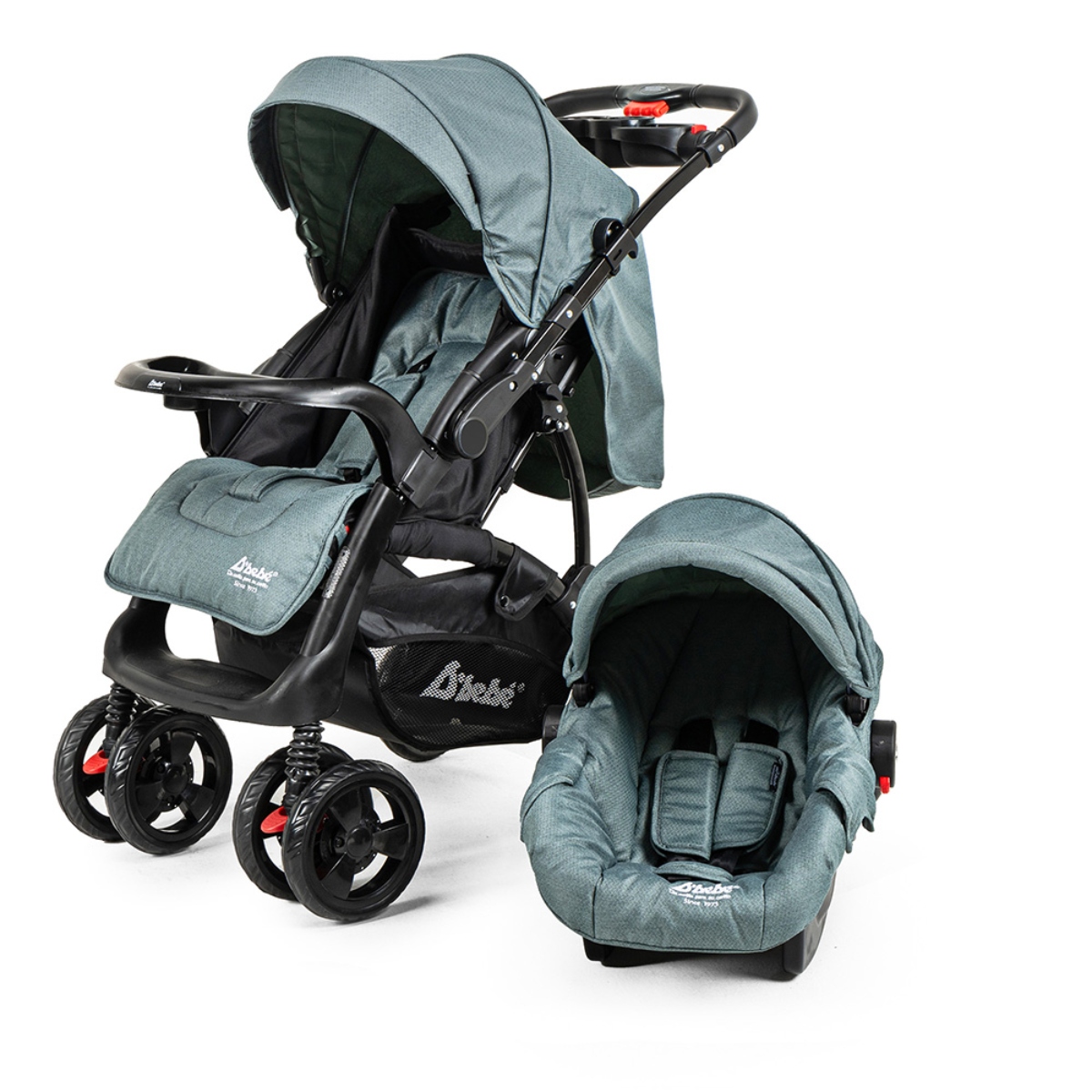 Carriola D'Bebé Travel System Elite Verde ENDY14