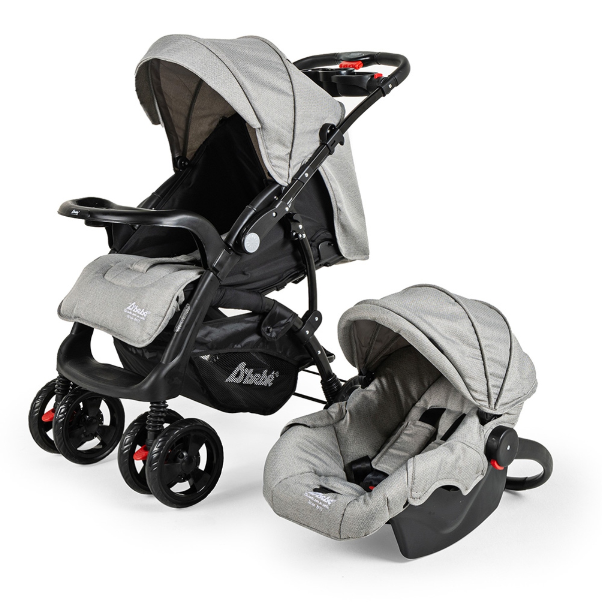 Carriola D'Bebé Travel System Elite Gris ENDY14