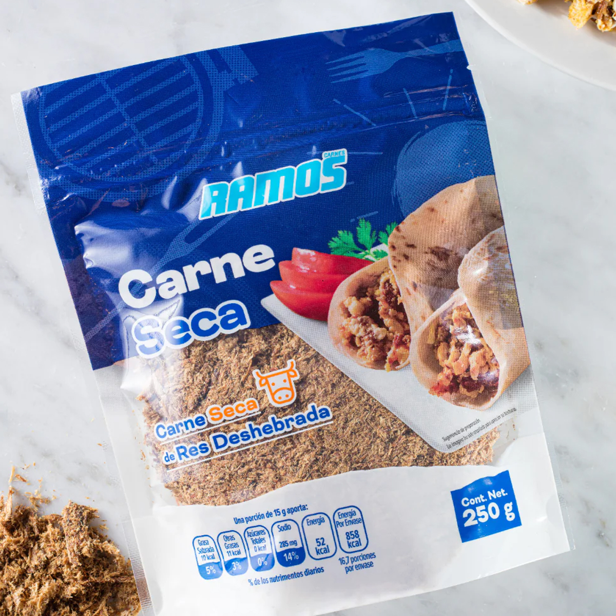 Carne Seca De Res Deshebrada Carnicería Ramos 250g