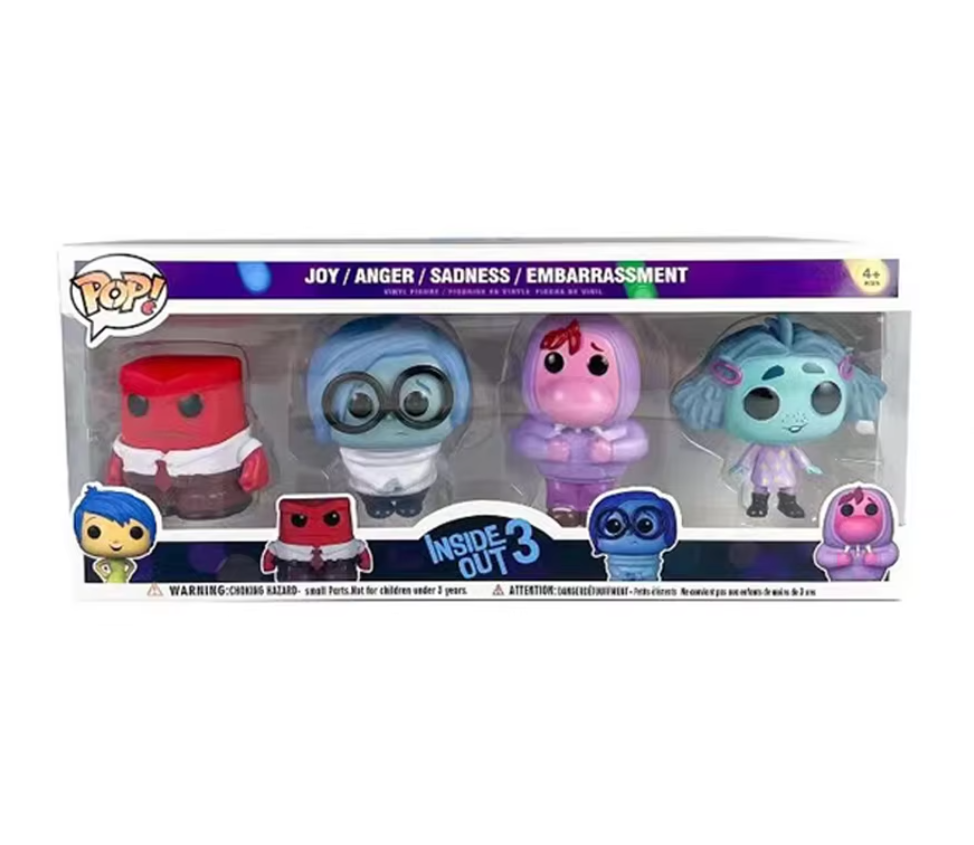 Funko Pop Disney Intensamente 2 Inside Out Furia, Tristeza, Vergüenza y Envidia