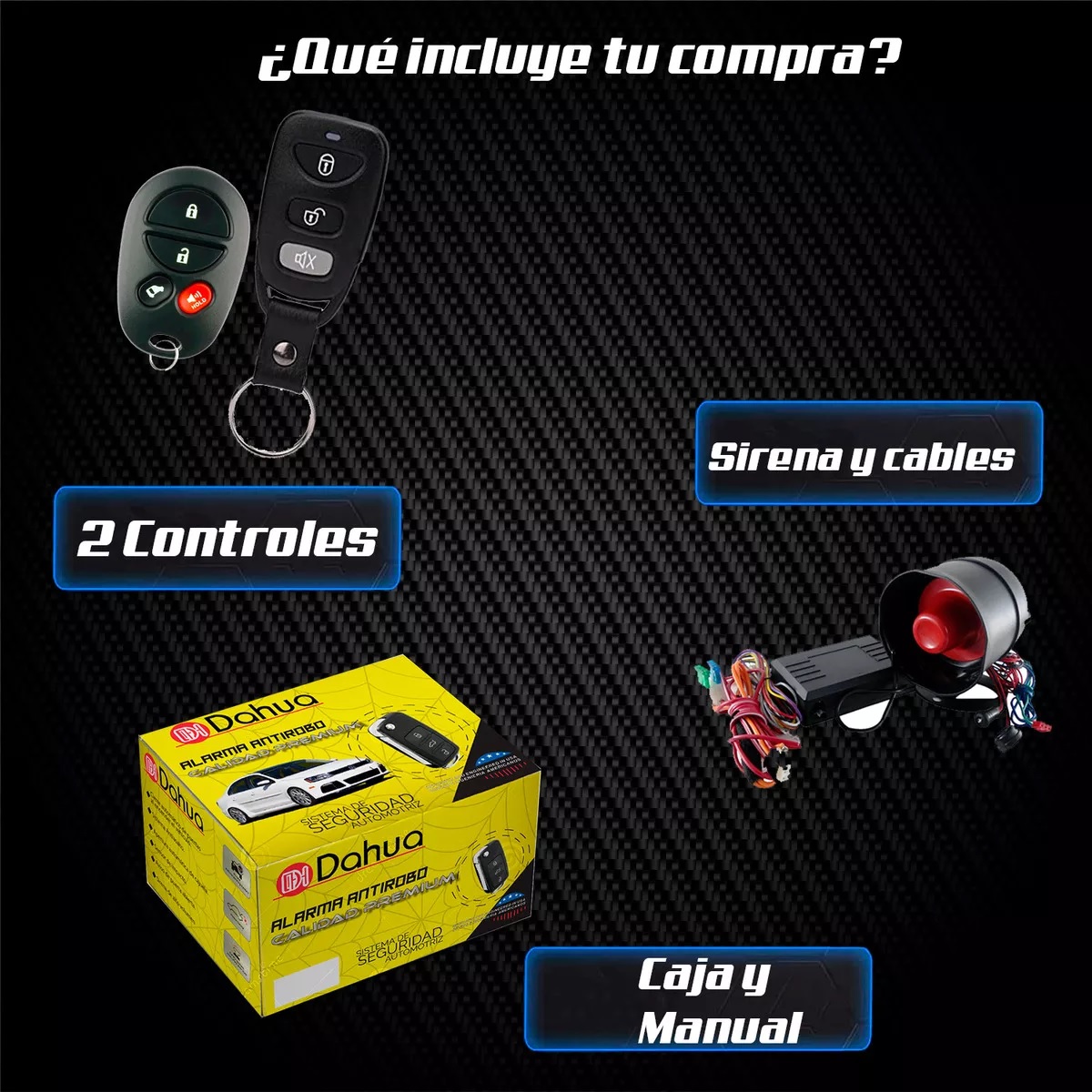 Alarma De Seguridad Antirrobo Para Auto Coche Universal Con 2 Controles