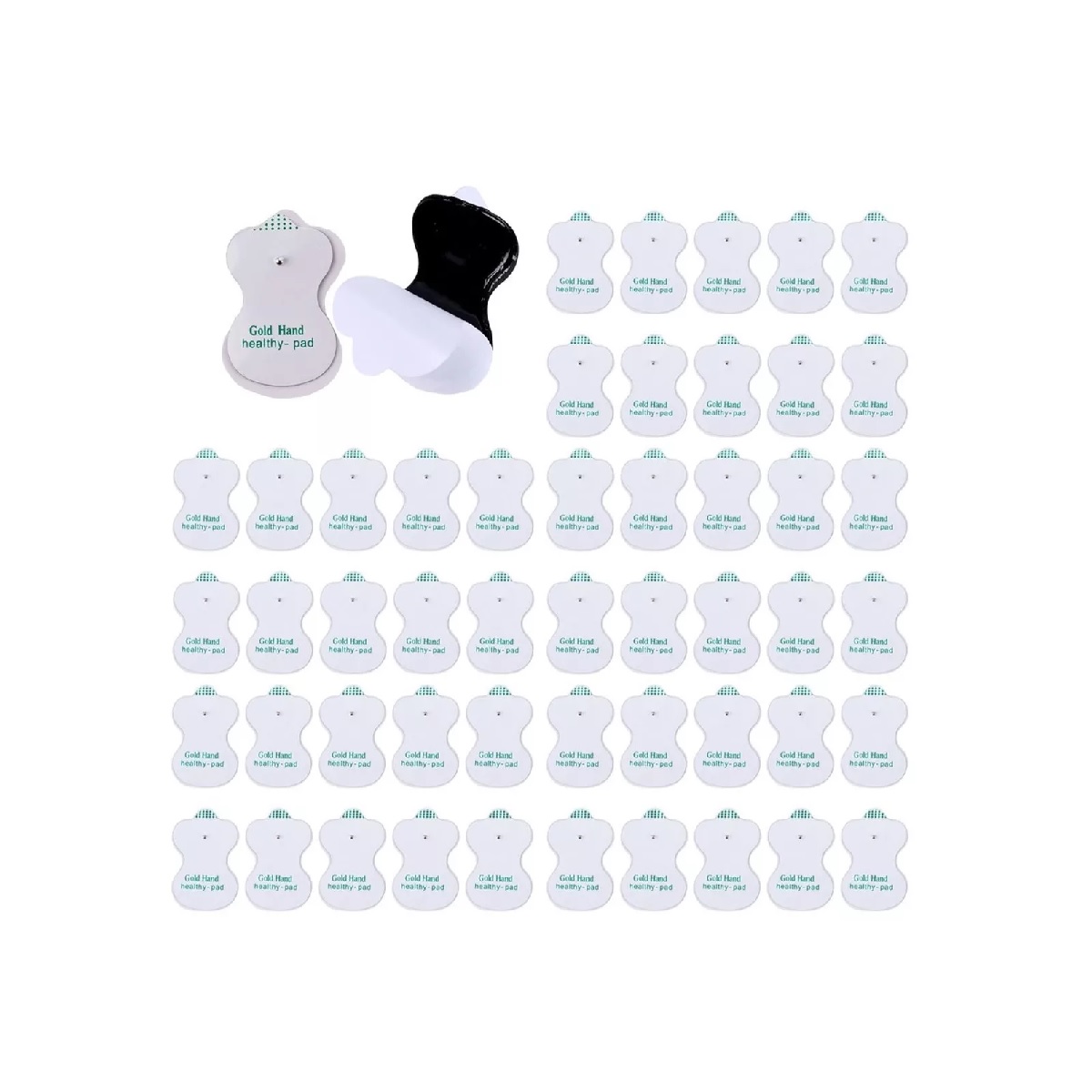 50 Pads Electrodos Parches Para Electroestimulador Tens Ems