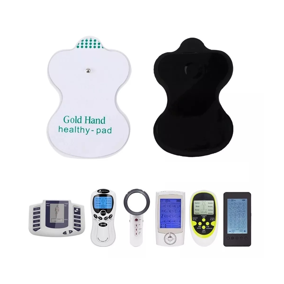 50 Pads Electrodos Parches Para Electroestimulador Tens Ems