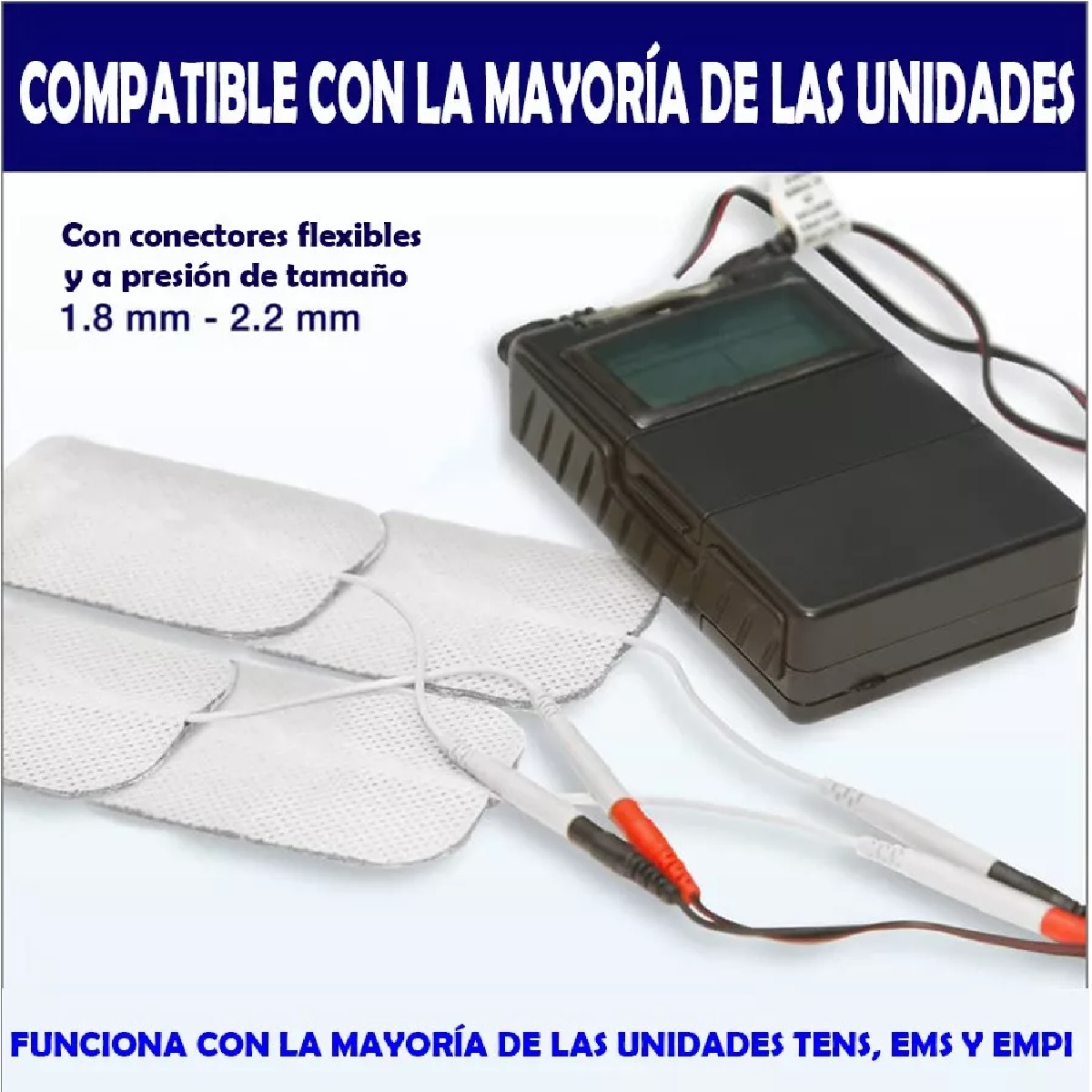 5x10cm Electrodos Parches Para Electroestimulador 24pcs
