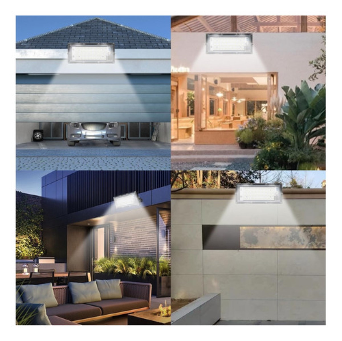 Reflector Led 20w Luminario Exterior R18w30mm20 - 5 pzs Carcasa Negro Luz Blanco frío