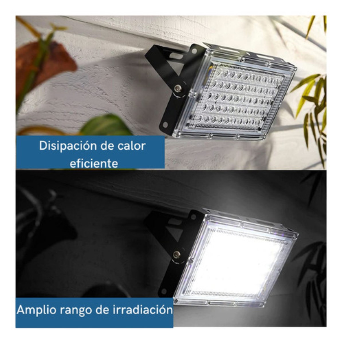 Reflector Led 20w Luminario Exterior R18w30mm20 - 5 pzs Carcasa Negro Luz Blanco frío