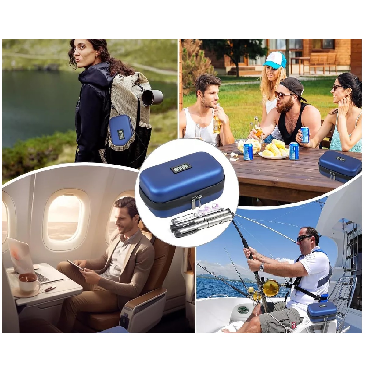 Estuche De Viaje Con Enfriador De Insulina Con Termómetro