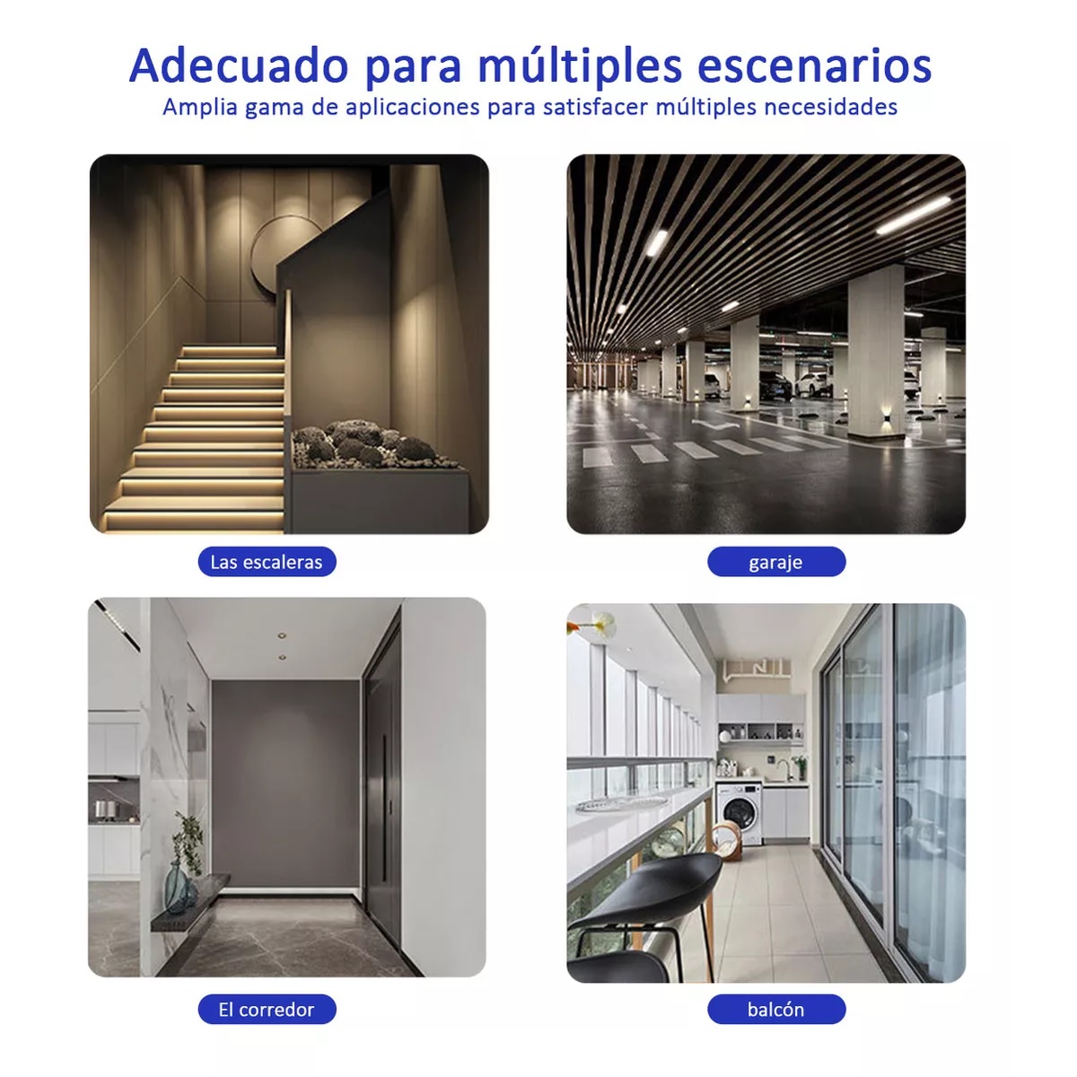 4 Porta Lámpara Sensor De Movimiento 360° Grados Infrarrojo E27 Socket Para Foco