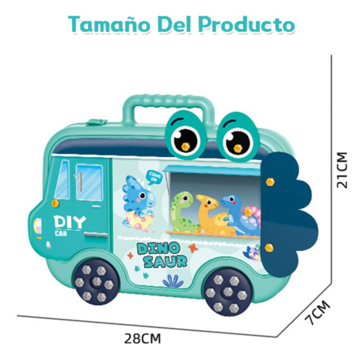 Caja De Herramientas De Juguete Para Niños 225 pcs Educativos verde