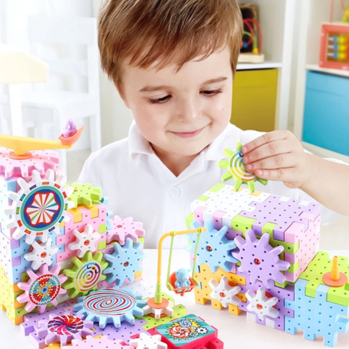 Juguetes Didacticos Para Bebes Bloques De Construcción  colores
