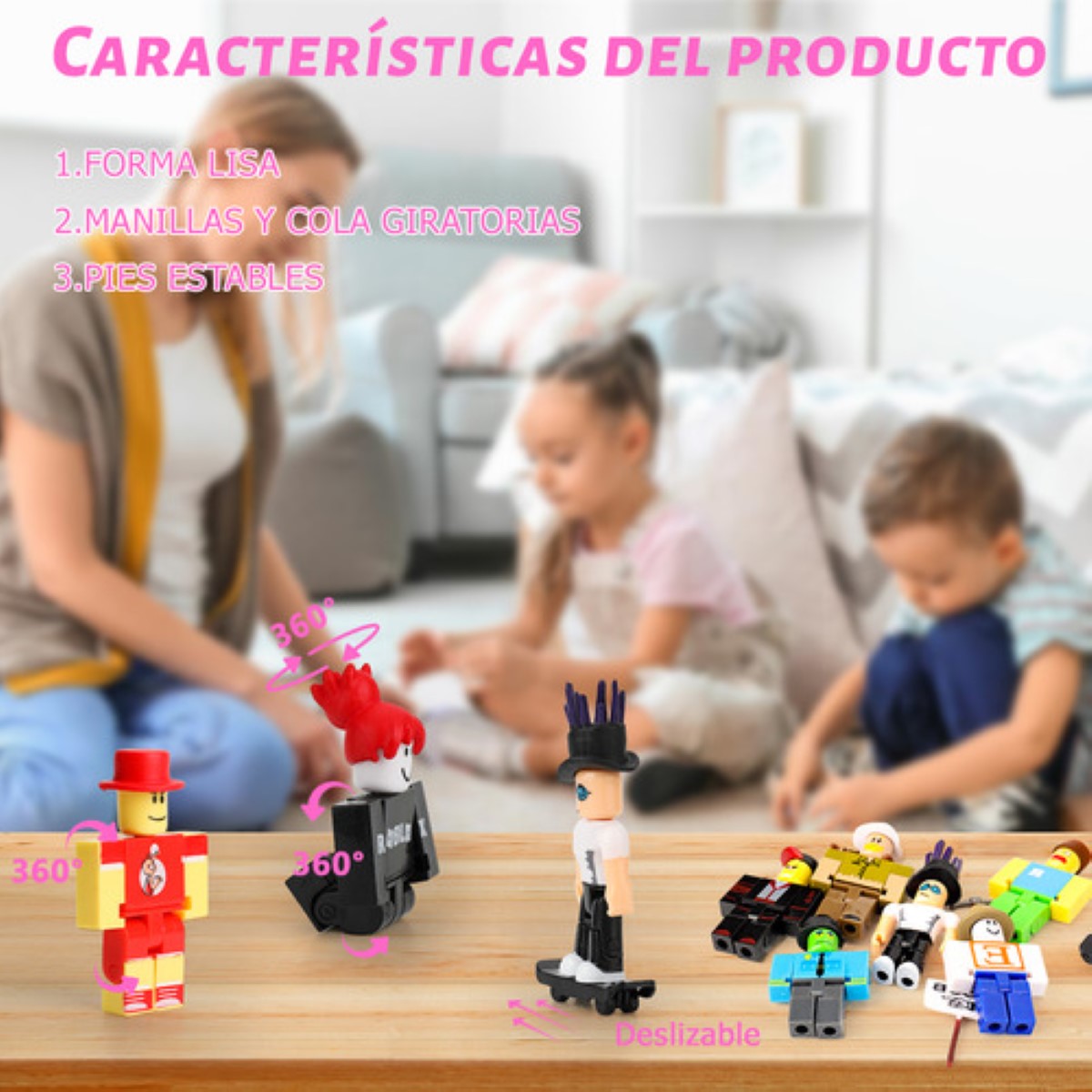 24 Piezas Virtual World Roblox Building Block Muñeca ESTILO 4