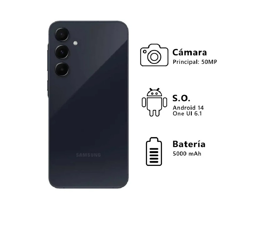 Samsung A55 5G 256Gb 12Ram Dual Sim Color Negro Nuevo Libre