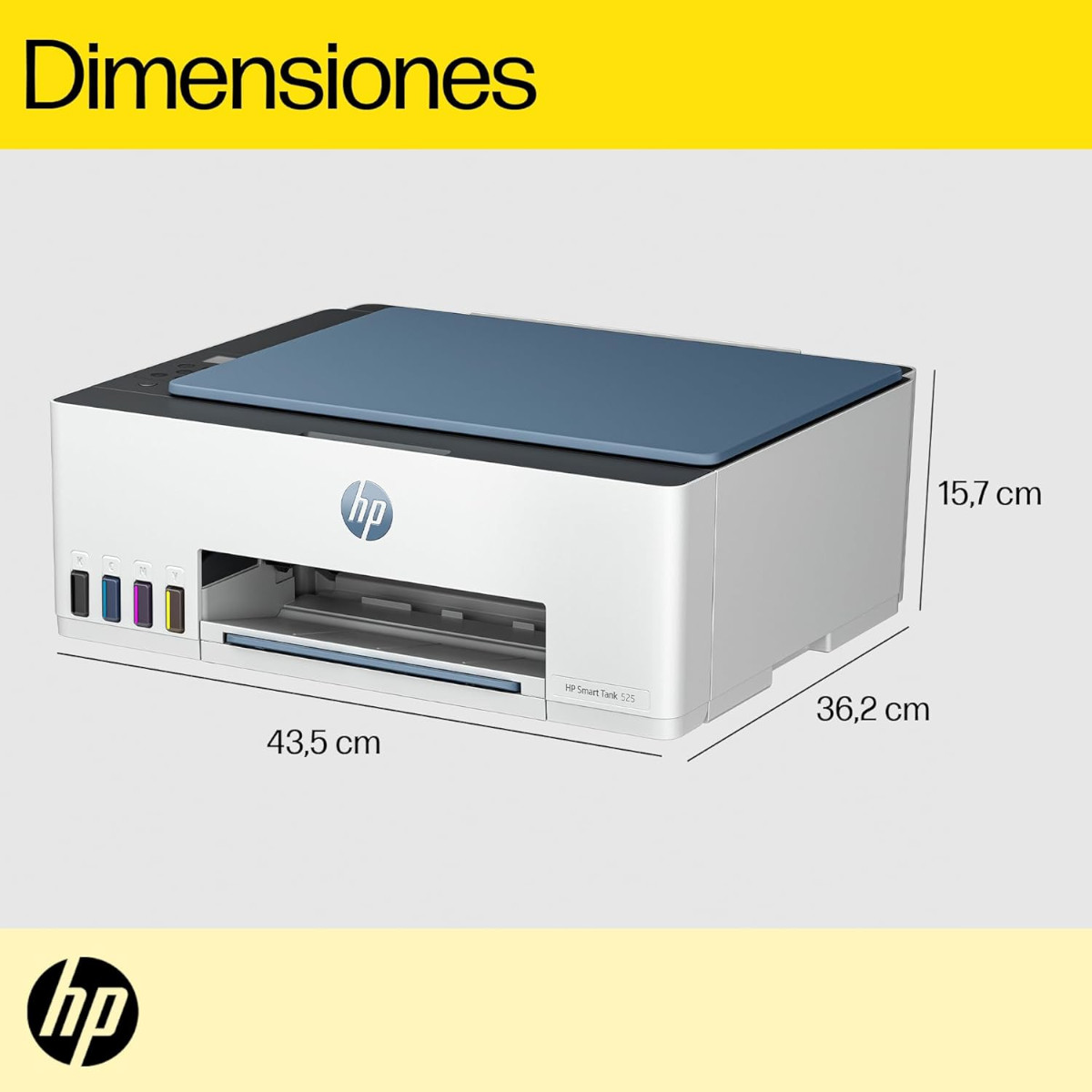 Impresora Multifuncional HP 525 Smart Tank Tinta Contínua